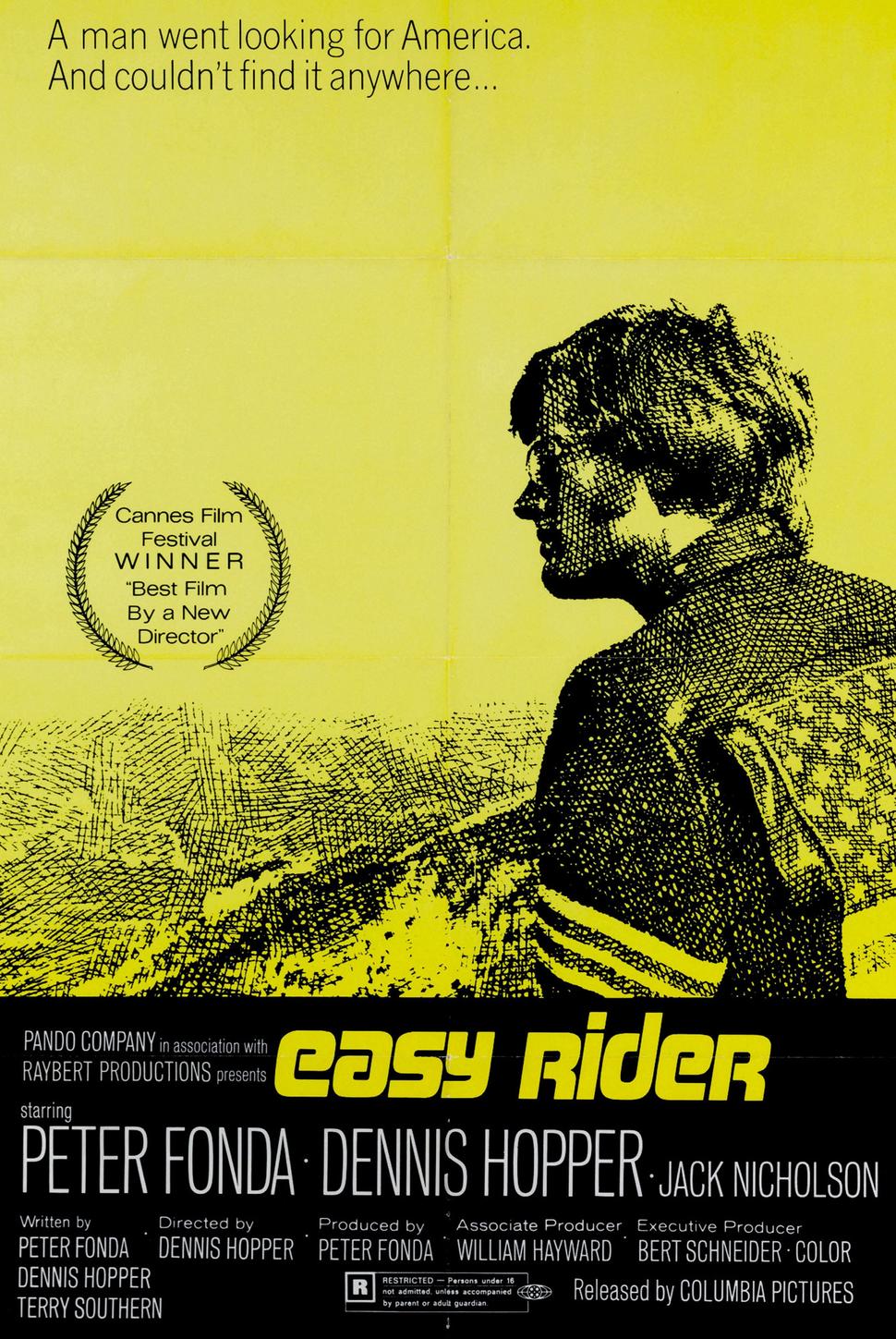 • Jeden z pôvodných plagátov na film Easy Rider. •
