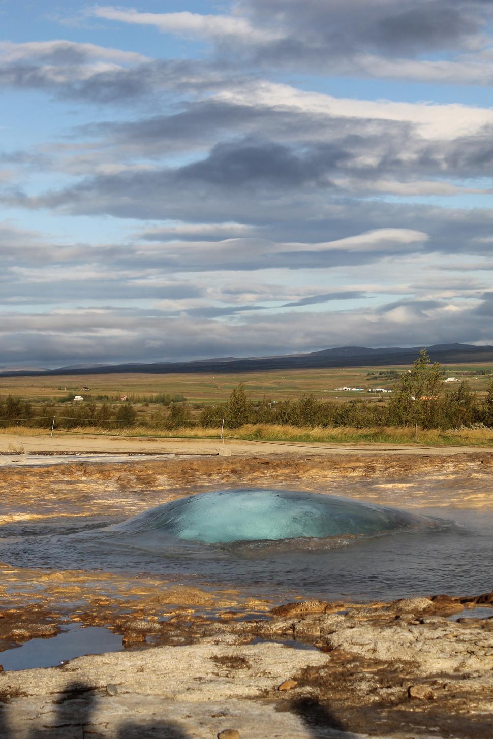 Geysir pred výbuchom