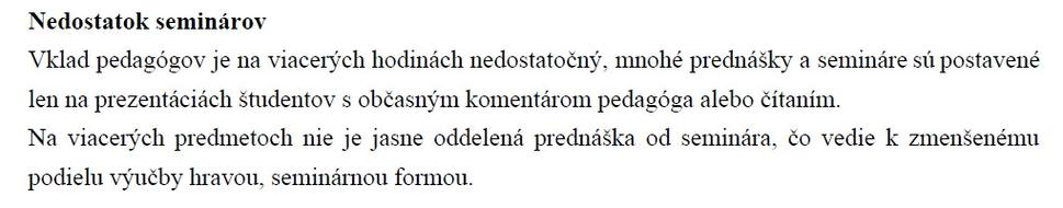 Štvrtá časť petície študentov katedry žurnalistiky na FiF UK v Bratislave.