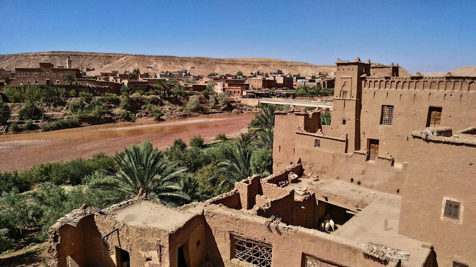 Ait Benhaddou - oáza v púšti. Natáčala sa tam aj scéna z filmu Gladiátor.