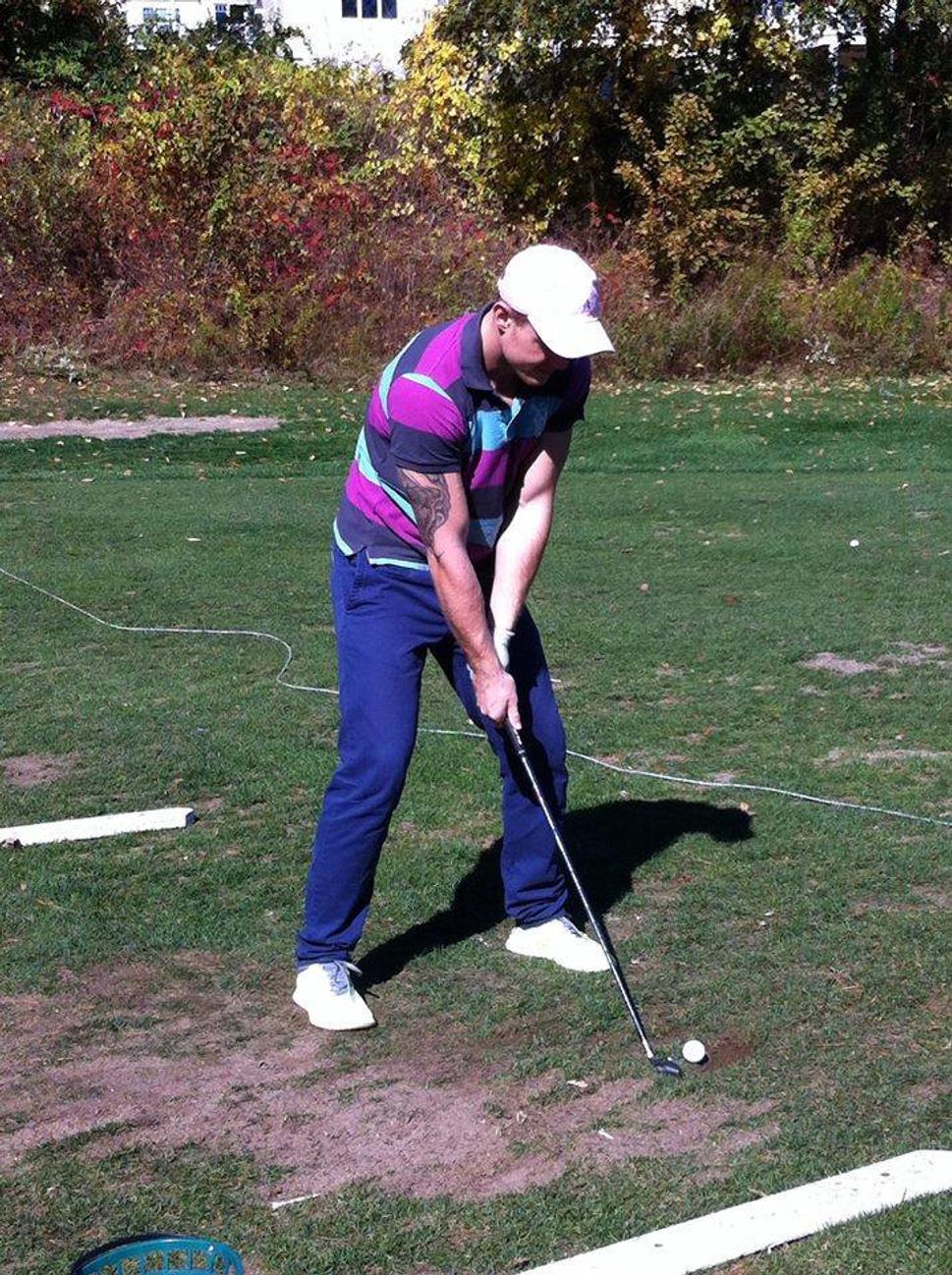 Tu som prvý krát skúšal hrať golf, nie je to vôbec také jednoduché ako to vyzerá