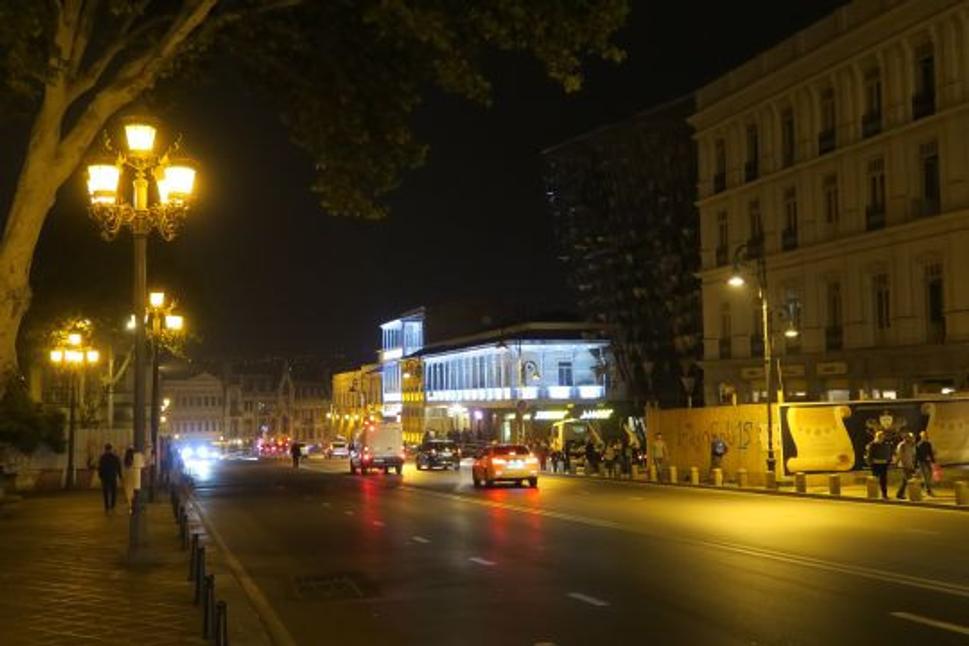 Večer sme prišli do Tbilisi.