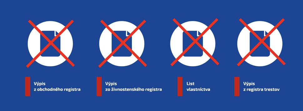 Výpisy, ktoré už nemusíte nosiť štátu