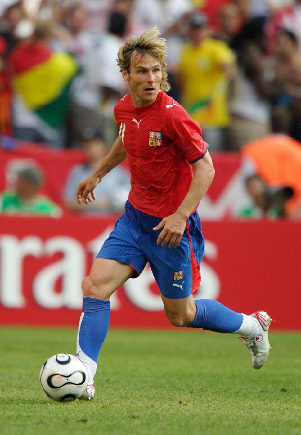 Pavel Nedvěd v drese Českej reprezentácie.