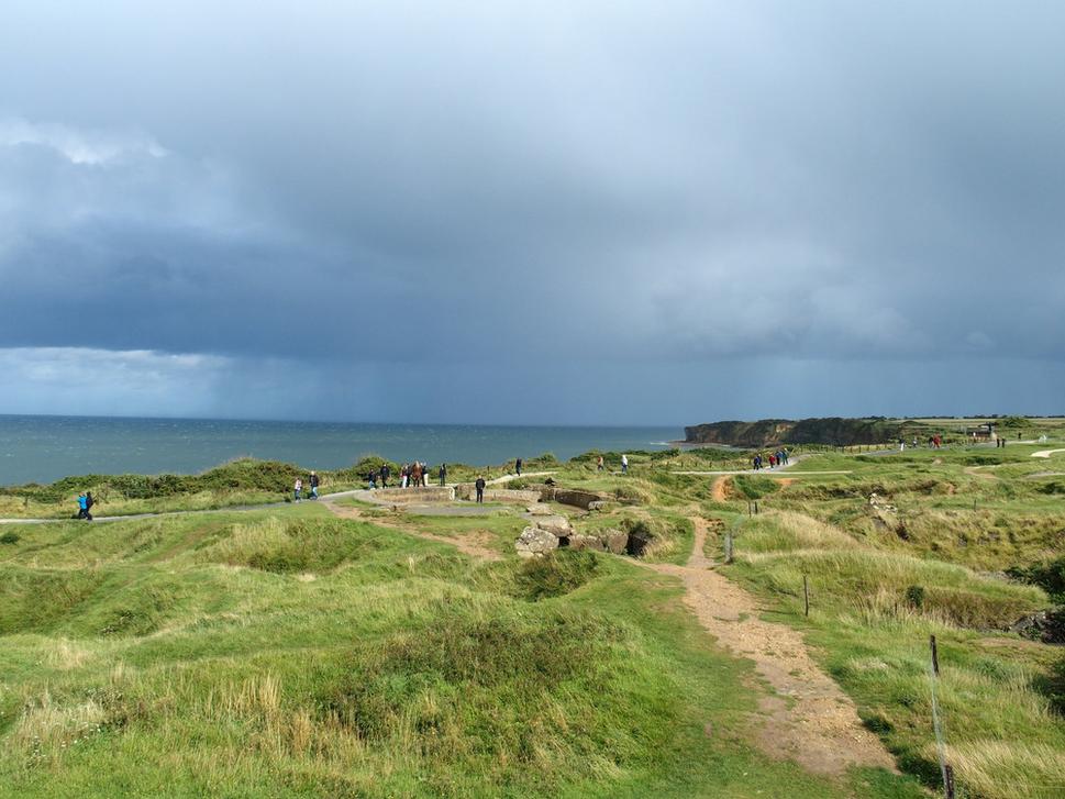 Pohľad z Pointe du Hoc
