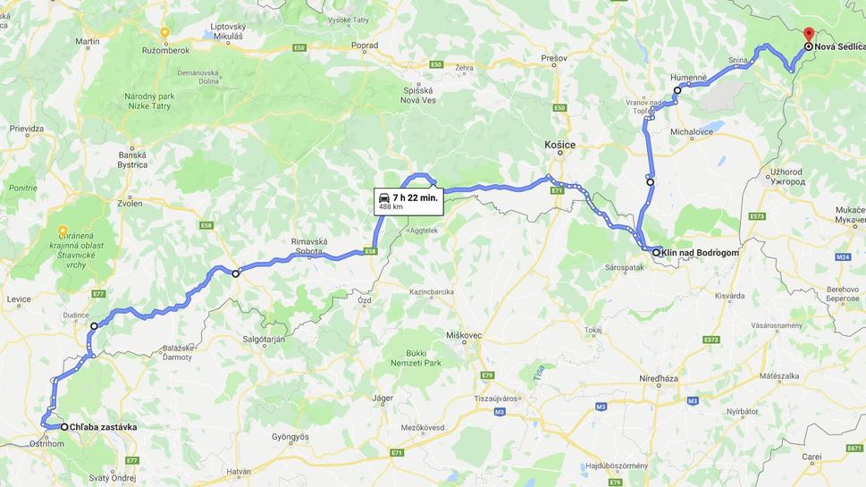 Trasa druhého dňa