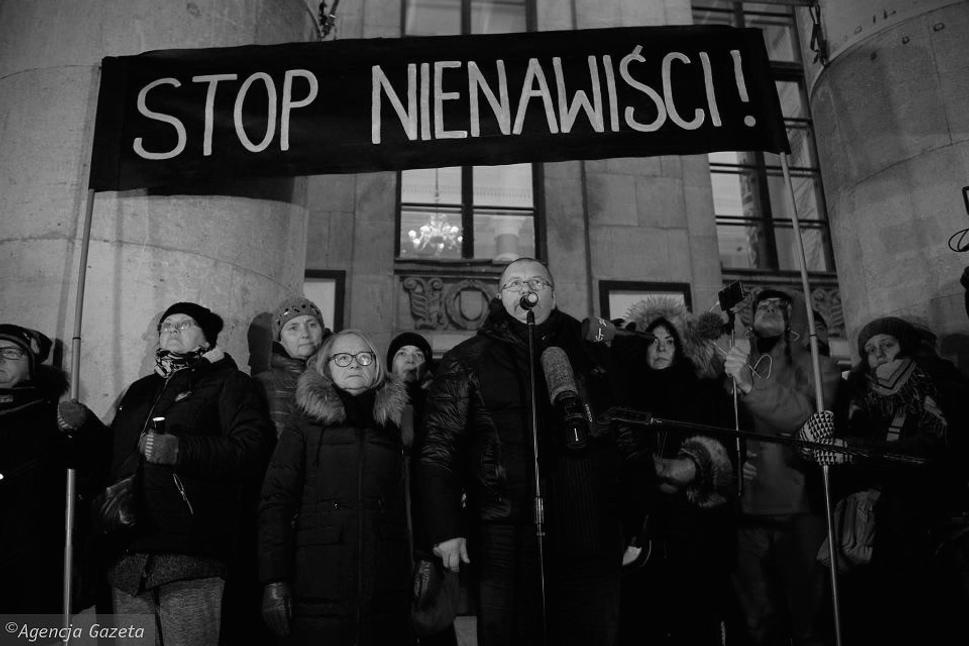 • Warszawa - pochod proti násiliu, 15. január 2019. •