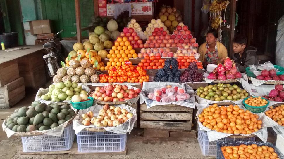 Miestny trh v Pyin Oo Lwin