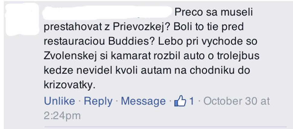 Úryvok z diskusie ku kvetináčom na Prievozskej