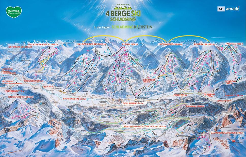 Mapka Schladming-Dachstein