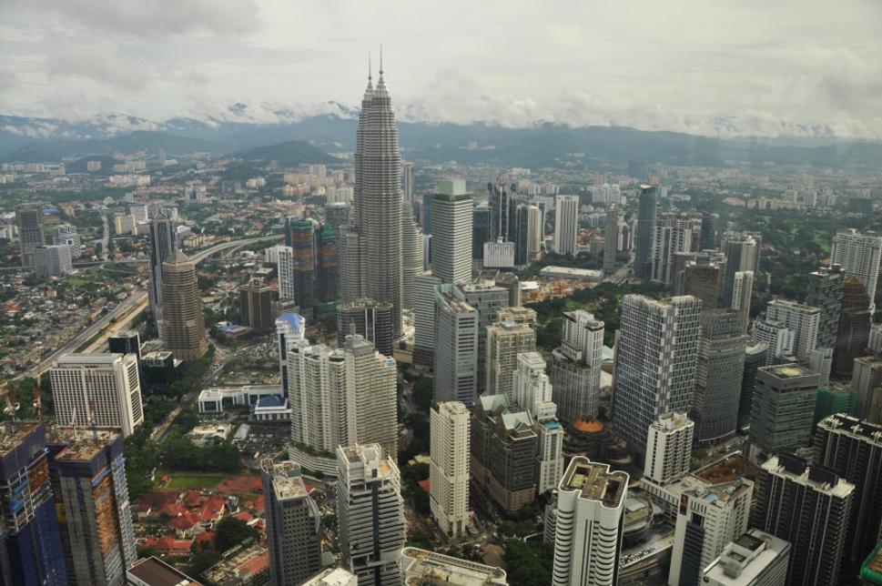 Pohľad na Kuala Lumpur z TV veže KL Menara