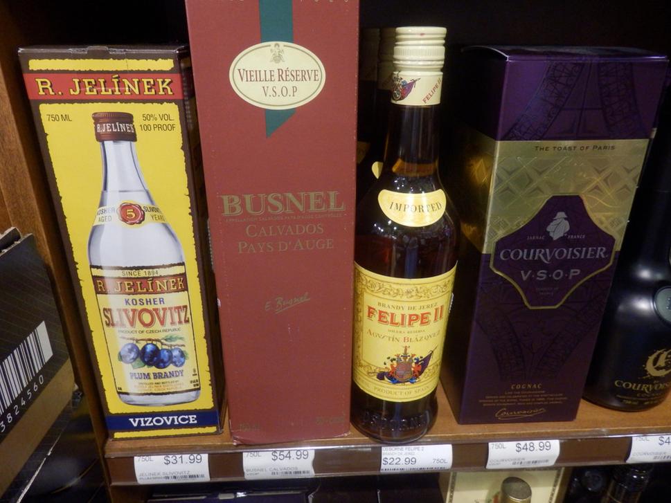 Ponuka alkoholu SLIVOVITZ