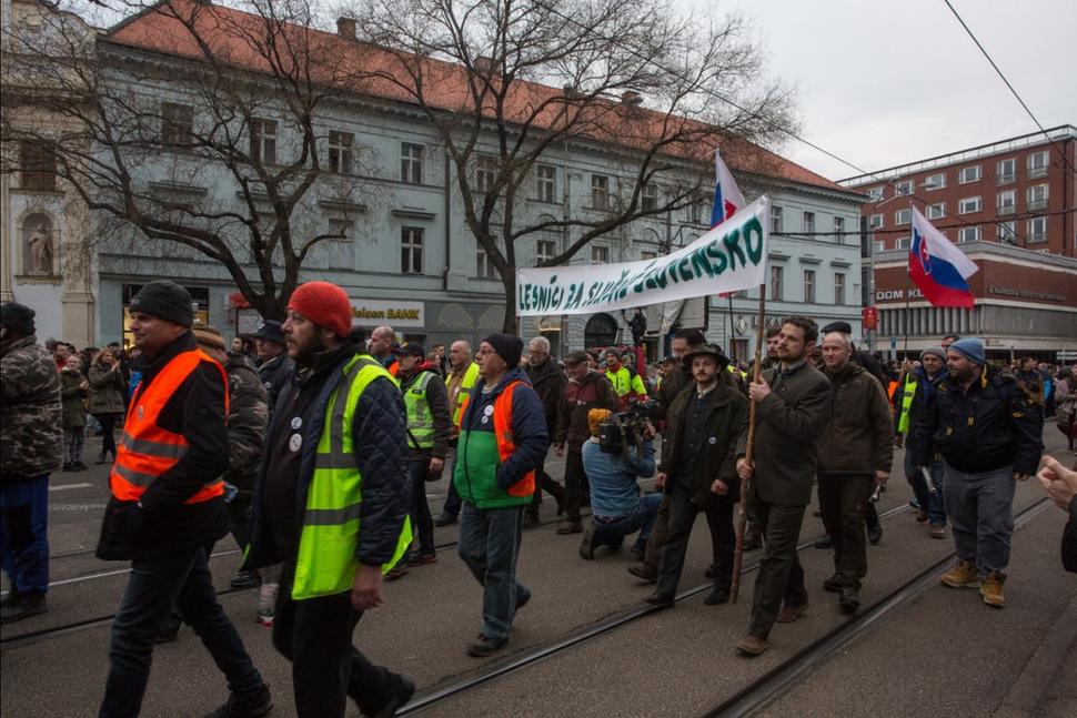 21.2.2019 - lesníci v Bratislave.