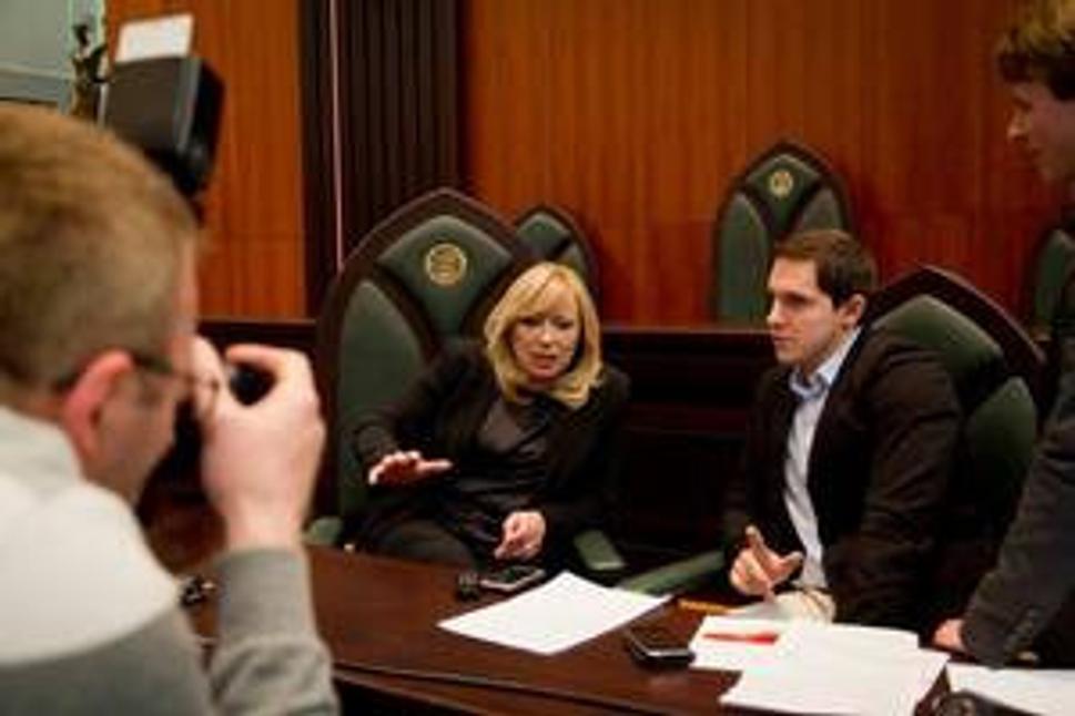 Iveta Radičová diskutuje so študentmi PEVŠ