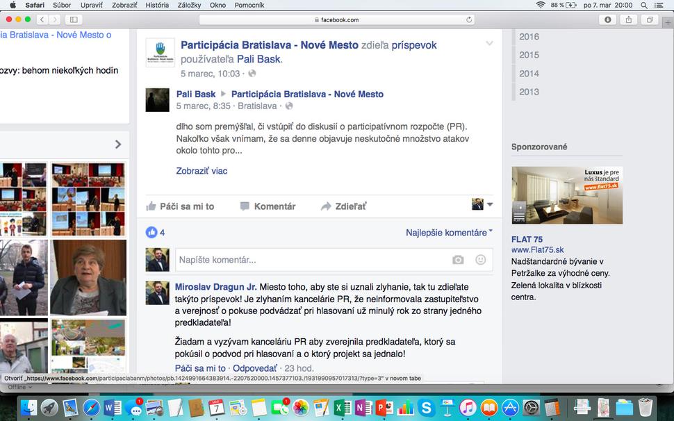 A neodpovedá ani na svojom FB!