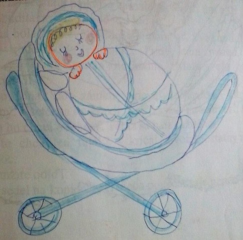Bábätko, detská kresba