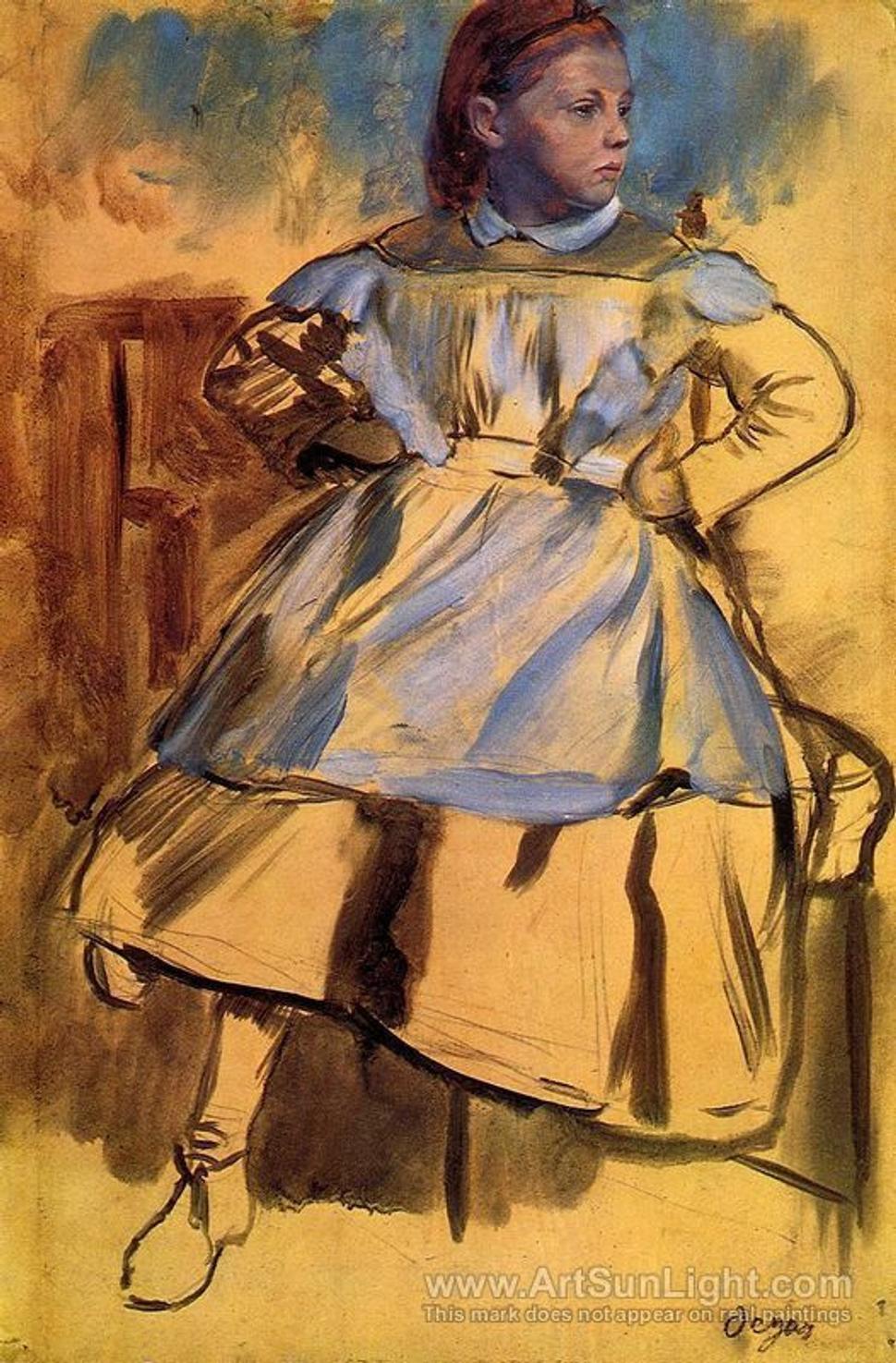 Edgar Degas: Giulia Bellelli (1859 - 1860). Štúdia.