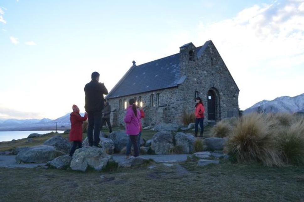 Kostol dobrého pastiera pri Tekapo