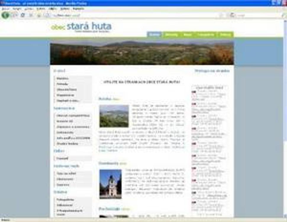 fotka už (ne)oficiálnej webovej stránky Starej Huty
