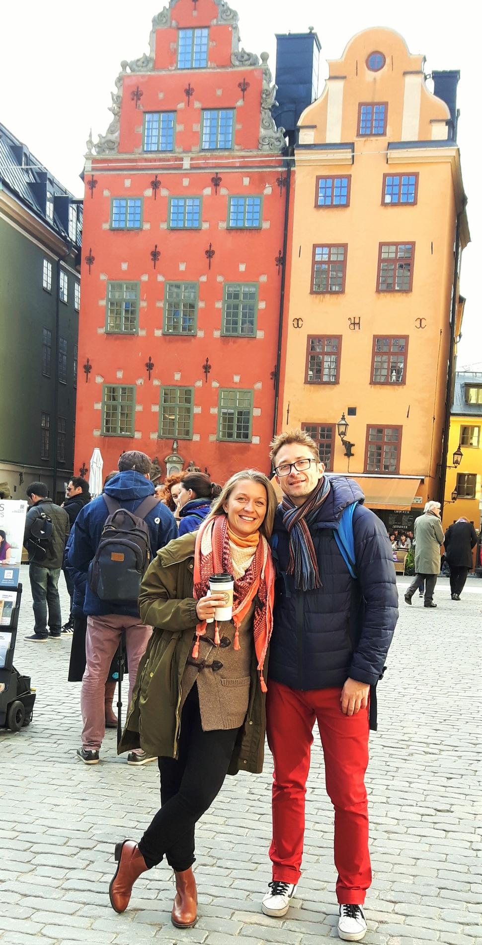 Najfotografovanejšie domy v Štokholme na námestí Stortorget