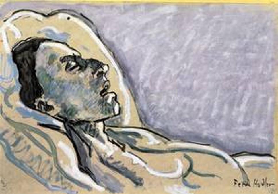 Ferdinand Hodler: Die sterbende Valentine Godé-Darel, 1915
