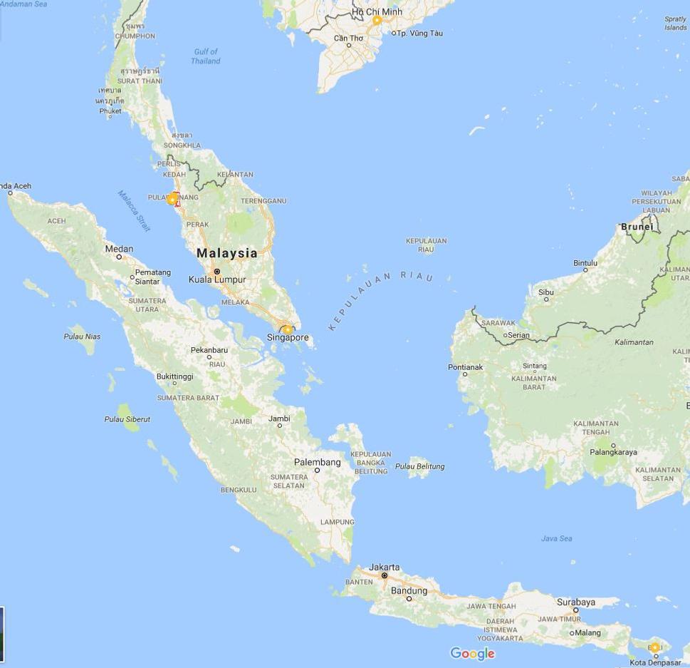Mapa JV Ázie
