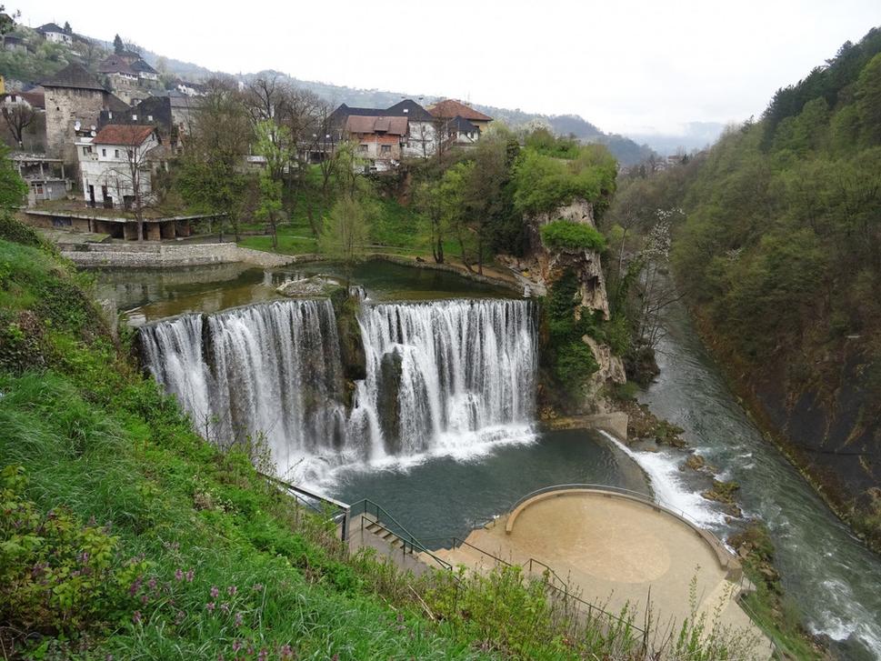 Vodopád na rieke Vrbas, Jajce