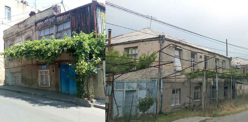 klasické gruzínske "vínostrechy" (naľavo v Tbilisi, napravo v Uplisciche); cez leto tieň a na zimu vínko :)