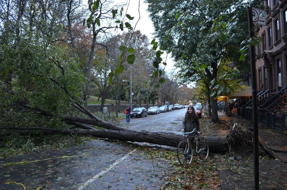 Bicyklom cez Brooklyn po hurikáne Sandy