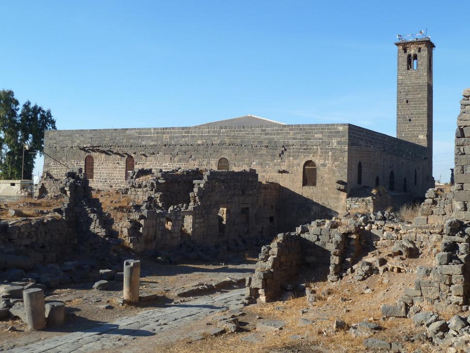 Omarova mešita, 7.—8. stor., minaret 12. stor.