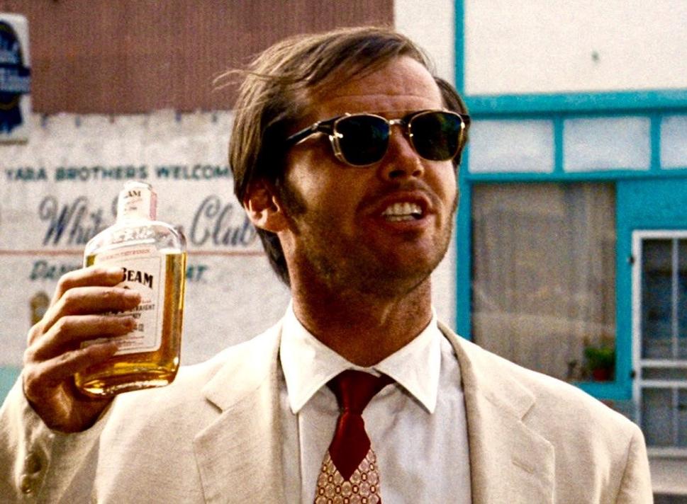 • Jack Nicholson ako právnik George Hanson vo filme Bezstarostná jazda. •