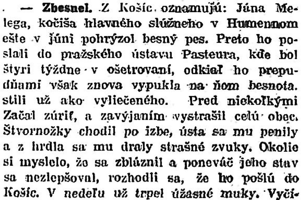 Zaujímavosti zo storočných novín (18. - 24.11.1922)