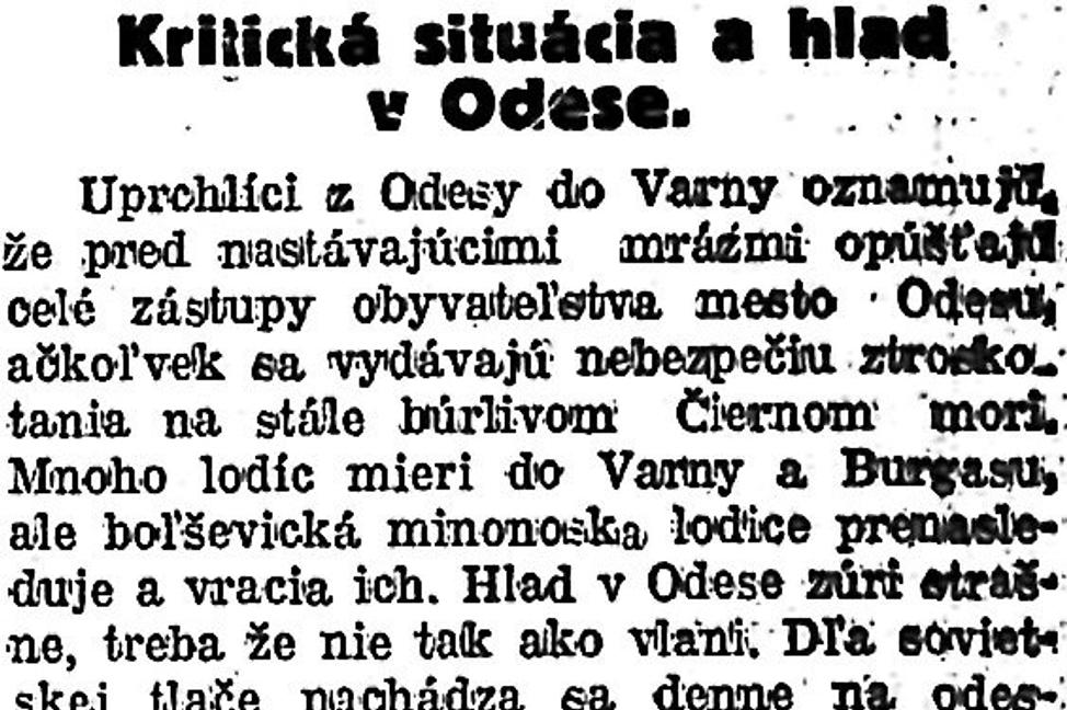 Zaujímavosti zo storočných novín (2. - 8.12.1922)