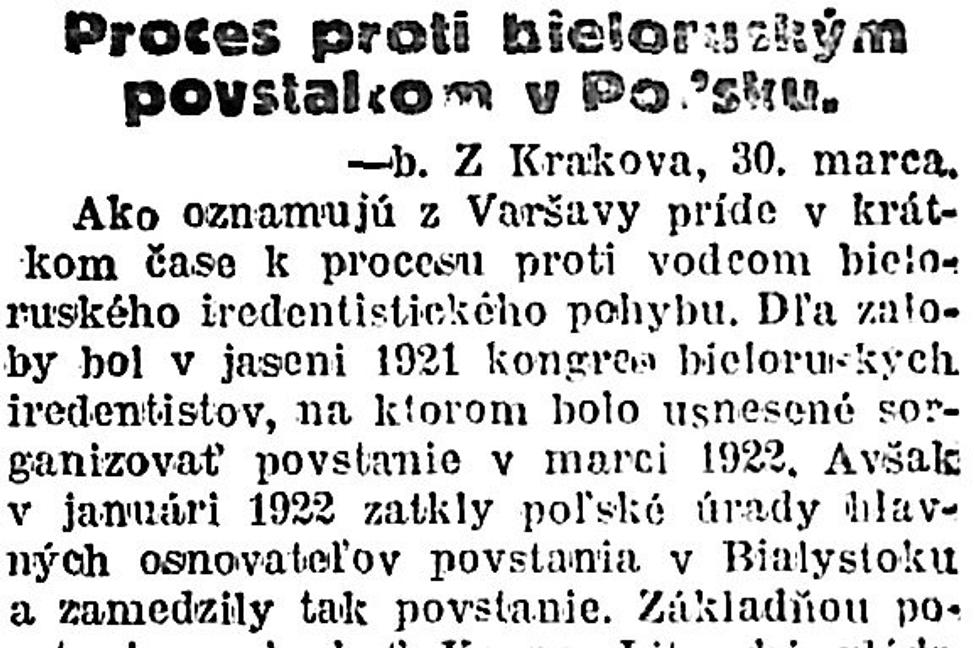 Zaujímavosti zo storočných novín (31.3. - 6.4.1923)