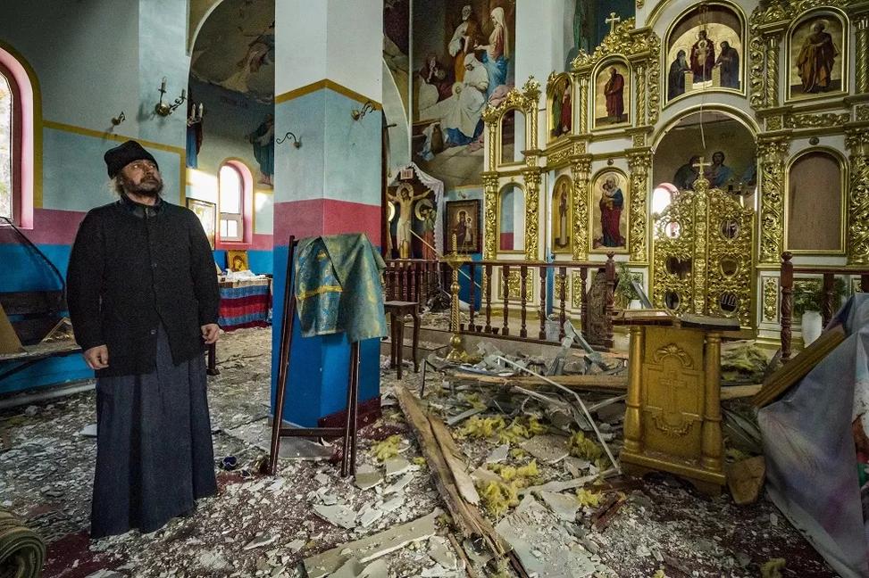 V obrazoch: Ukrajinské náboženské miesta zničené bojmi