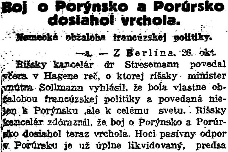 Zaujímavosti zo storočných novín (27.10. - 2.11.1923)