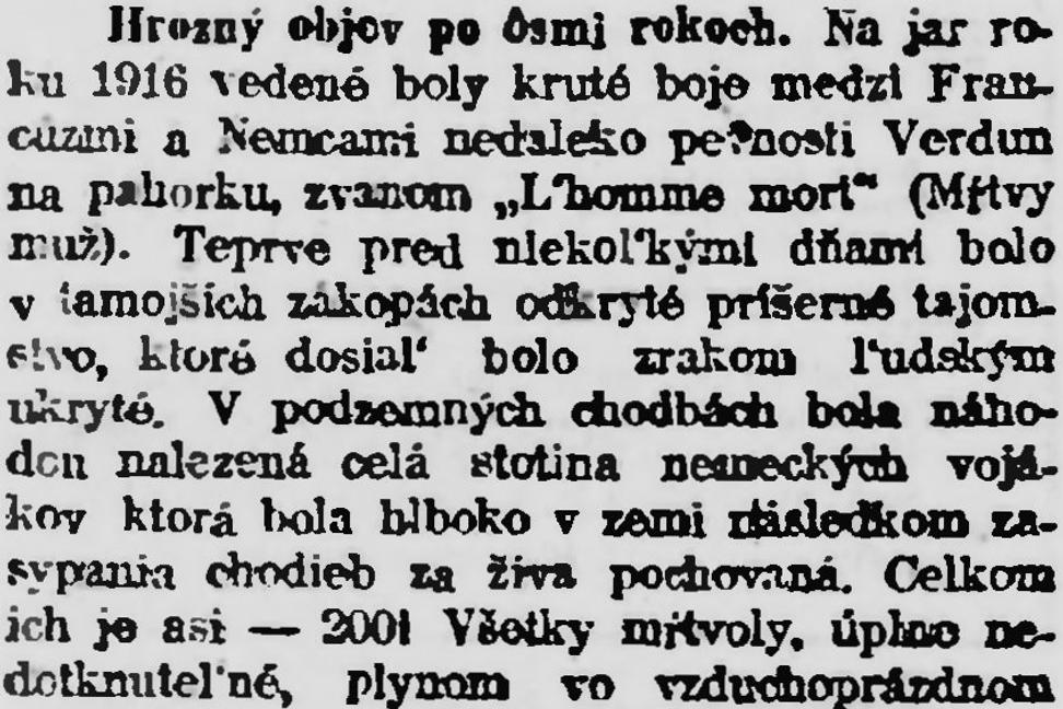Zaujímavosti zo storočných novín (26.4. - 2.5.1924)