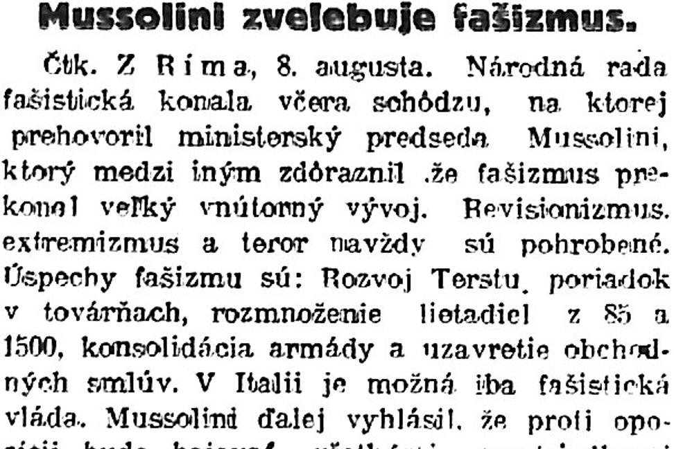 Zaujímavosti zo storočných novín (9. - 15.8.1924)