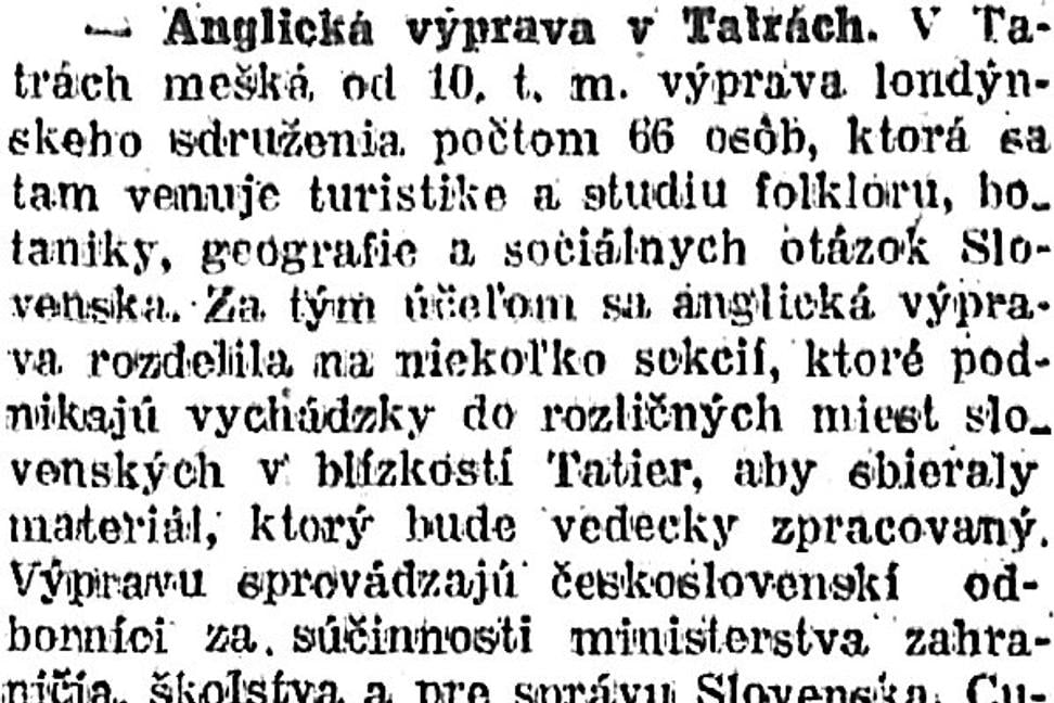 Zaujímavosti zo storočných novín (23. - 29.8.1924)
