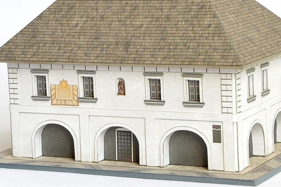 Z mojej papierovej dielne: renesančná radnica v meste Rajec