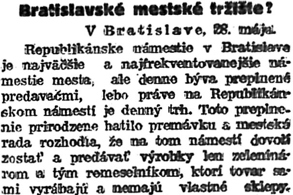 Zaujímavosti zo storočných novín (23. - 29.5.1925)