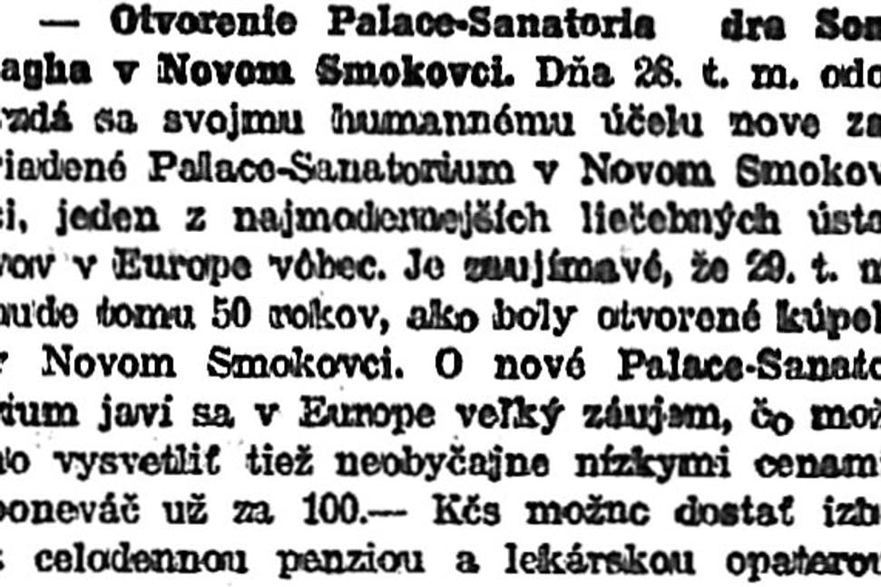 Zaujímavosti zo storočných novín (20. - 26.6.1925)