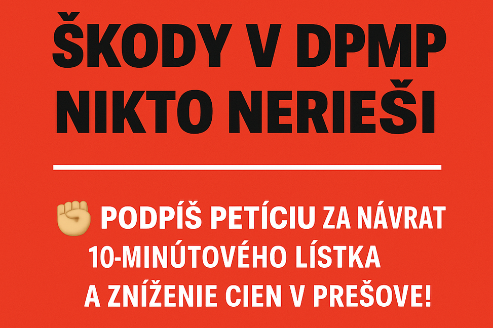 Prešov: Zdražili MHD, ale škody v mestských firmách nikto nerieši. Je čas sa postaviť!