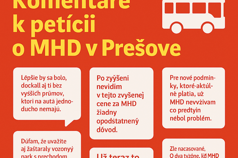 Komentáre k petícii o MHD v Prešove: Ľudia hovoria jasne