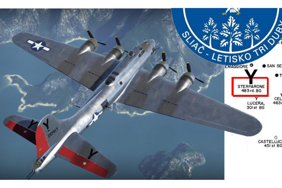 B-17 s pomocou pre SNP prileteli z Bari?  Bombardéry 483-ky vzlietali zo Sterparone. 