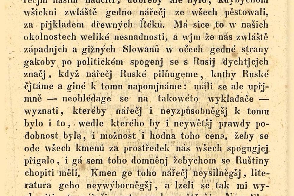 Kuzmány, Radlinský, Štúr, Pauliny-Tóth chceli ruštinu ako spoločný jazyk Slovanov