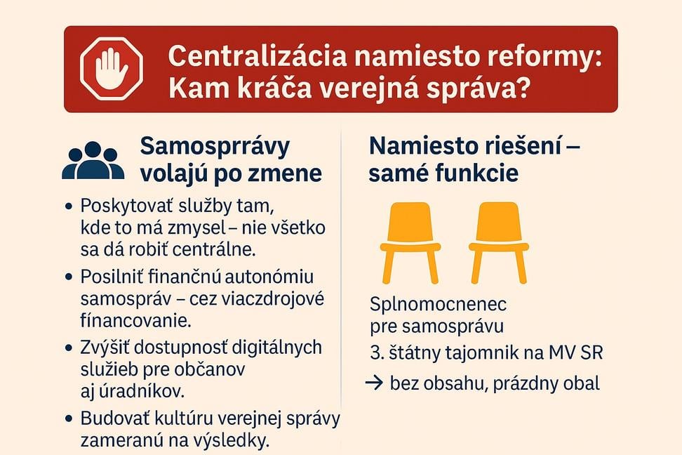 Smrtiaca kombinácia pre regióny: centralizácia politiky