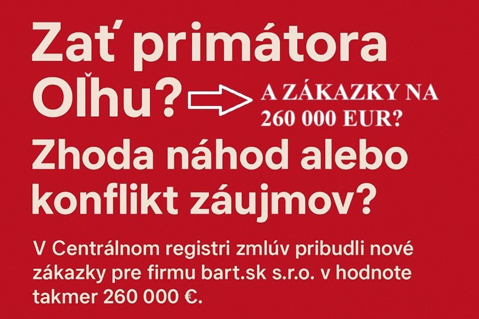 Primátor Oľha, Prešov a zákazky za 260-tisíc: zať v hre alebo len rodinná náhoda?