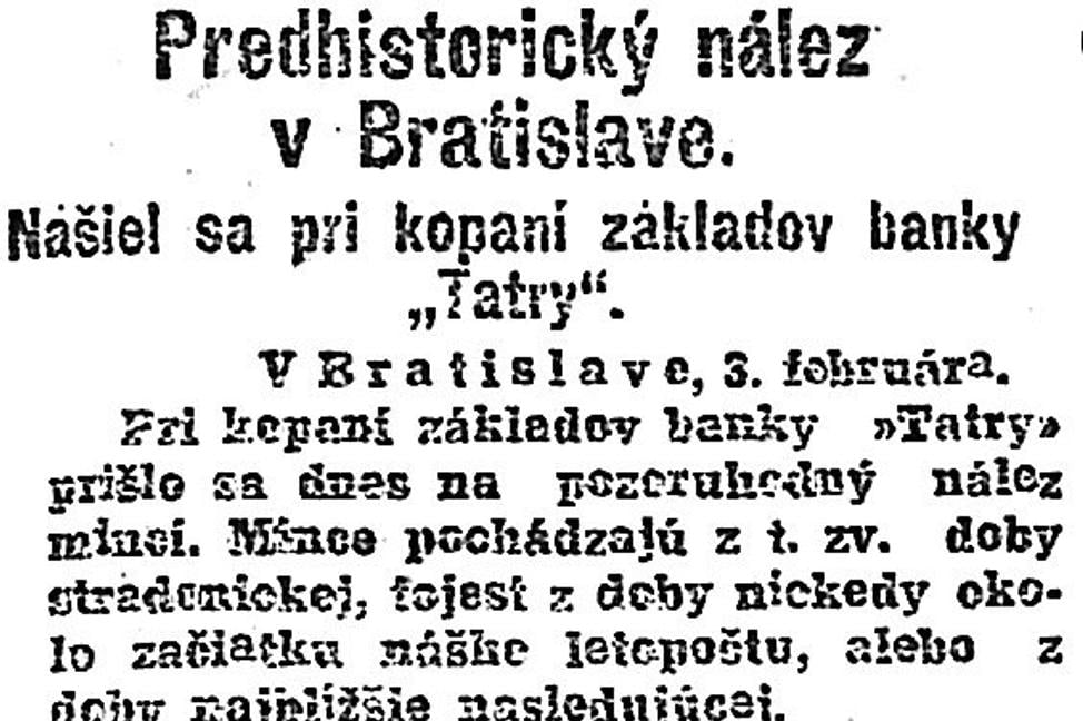 Zaujímavosti zo storočných novín (3. - 9.2.1923)