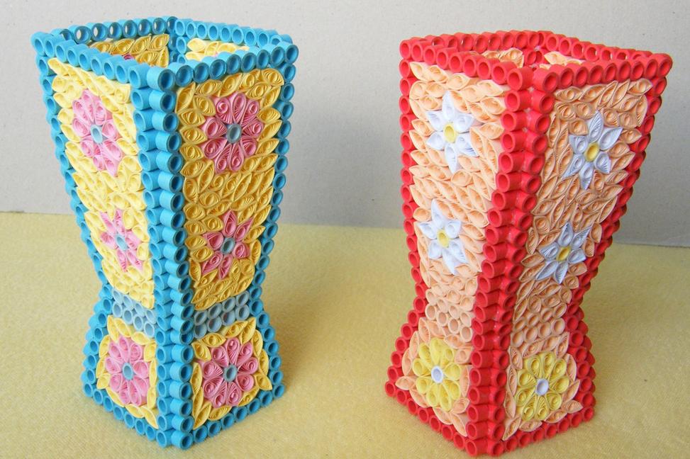 Quilling vázy